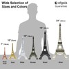 allgala 19 Inch 48CM Eiffel Tower Statue Decor Alloy Metal-White