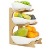 Seven Sparta 3 Tier Fruit Bowl for Kitchen Counter (PLUS