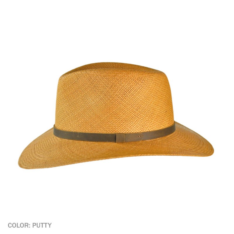 Jaxon MJ Panama Straw Outback Hat (Medium, Putty)