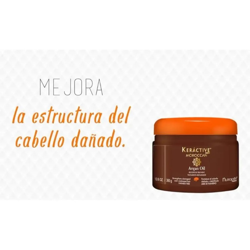 Mascarilla Argan Nutrapel Keractive Moroccan Sin Parabenos