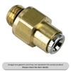 Brass Straight Studs Metric Push-in Air Brake M16X1.5, 12MM Pack