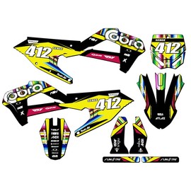 21-25 SR/FWE CX 50 Serape Black Senge Graphics Complete Kit with Rider I.D. Compatible with Cobra