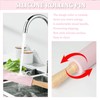 Silicone Rolling Pin for Baking,15inch Pastry Dough Roller with Wooden