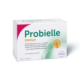 Probielle Immune Dietary Supplement with Vitamins A, B6, B12 and C as well as Folic Acid, Zinc and Selenium that contribute to the normal function of the immune system - 1 x 90 capsules