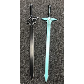 Sword Art a Online Kirito Foam Sword Set Elucidator Dark Repulsor Kirigaya (2 Swords) (L:40inch,S:32inch) (40)