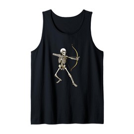Skeleton Archer Archery Bow and Arrow Tank Top