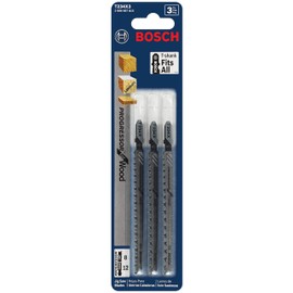 Bosch T123X3 3-Piece 4 in. 10-24P TPI Progressor for Metal T-Shank Jig Saw Blades, Silver