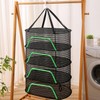 gexuamz Drying Net for Herbs, 4-Layer Herb Dryer Hanging with