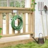 Josmimic Stainless Steel Garden Hose Holder - Silver SS304 Water