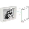 BD ART 5 x 7-Inch Box Picture Photo Frame, White