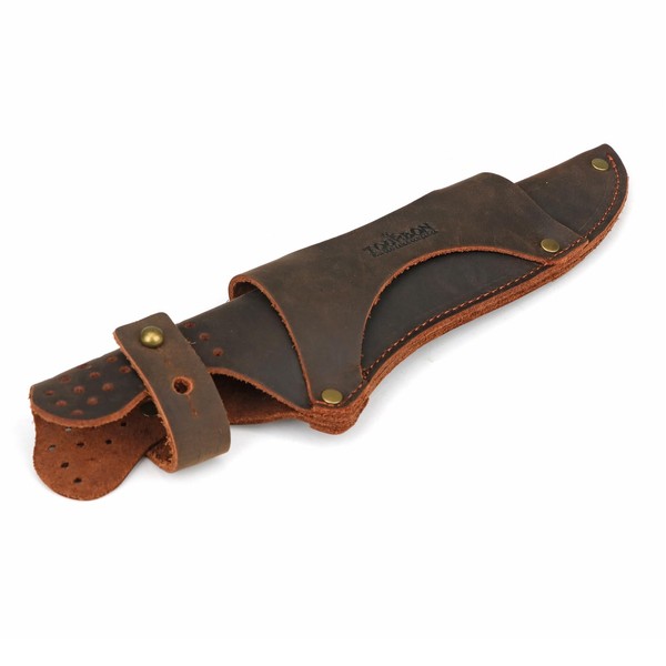 TOURBON Leather Fixed Blade Knife Sheath for Belt Straight Knife Holster Camping Outdoor Hunting