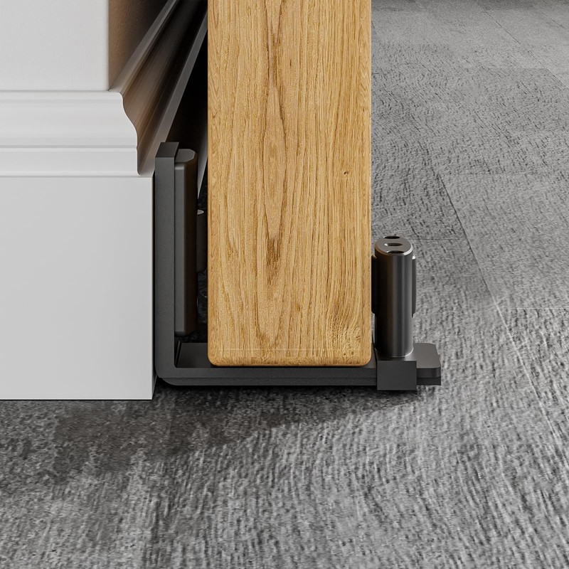 CCJH 2 Packs Sliding Barn Door Floor Guide Adjustable Bottom