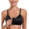 Lemorosy Women's Bra Without Underwire Front Closure Large Sizes Strong