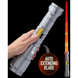 Power Saber Energy Blade Red | First Ever Automatic Saber | Auto Extending & Retracting Saber | Extends 35" (90cm) | Motion Based SFX | Ages 6+ | by Goliath