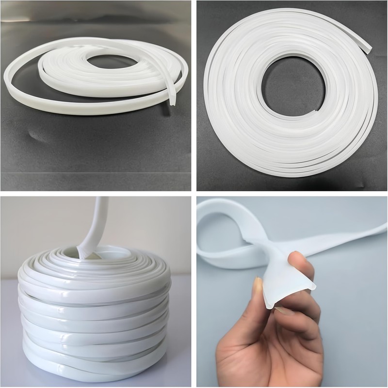 KSDLMPA 16.4Ft/5M Silicone LED Cover, Alumium Profile Silicone Channel Diffuser