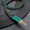 OUGCYG Aux Cable 5m 3.5mm Audio Mic Lead 90 Degree