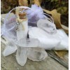 White Cauldron Ritual Sand Bottle Gift Kit 4oz Ritual Crystal