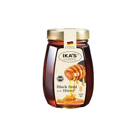 Ika's Garden Raw Black Seed with Honey - 100% Pure, Unfiltered, Gluten-Free – Product of Germany, 17.6 oz (500g) Jar