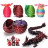 4PCS 3D Printed Dragon Eggs with Dragon Inside and DND