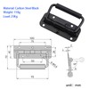 JaBoaRe Black Flight Case Handle,Length100mm/3.93" Wooden Box Circular Handle, Industrial