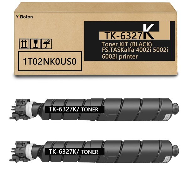 YiBoton High Yield TK6327 TK-6327 Black Toner Cartridge Replacement for
