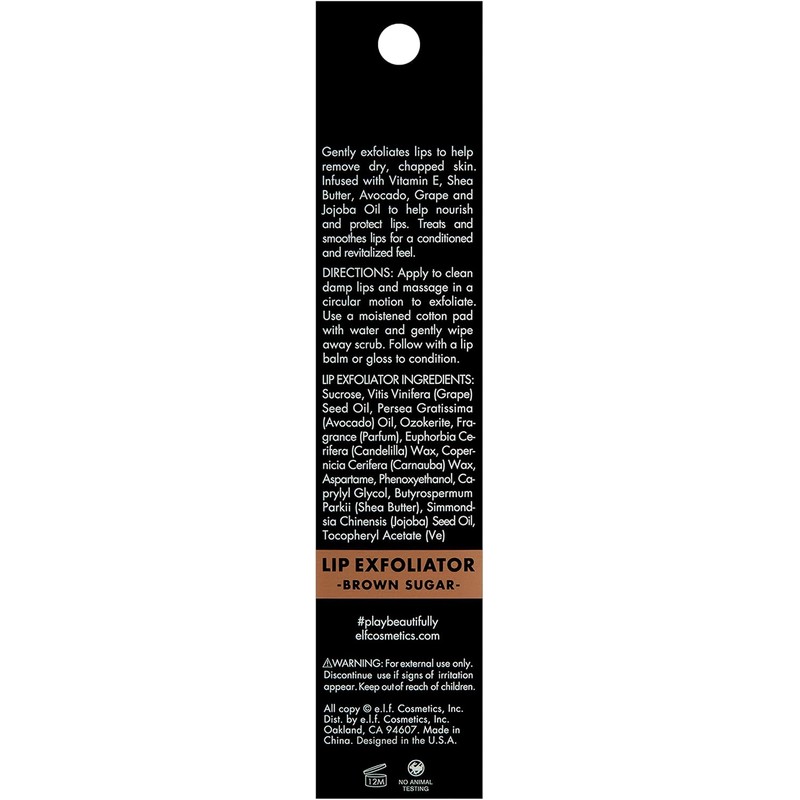 E.L.F. Cosmetics Lip Exfoliator, Clear, 1 g
