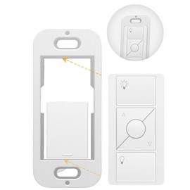 SplashNColor Wallplate Brackets for Lutron Caseta Pico Remote, 1-Pack – Seamless Remote Snap-in Installation Wall Bracket for Lutron Smart Switch, Durable Wall Mount Design for Lutron Pico Remote