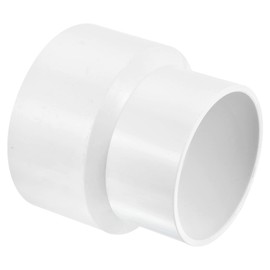 PATIKIL PVC Reducer Pipe Fitting 110mm to 90mm ID, Straight Coupling Adapter Connector, White