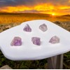 Pandiui23 Natrlicher Amethyst, 20 bis 30 mm, 5 Stck, Amethyst,