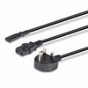Lindy 2.5m UK Mains 3 Pin Plug to IEC C13