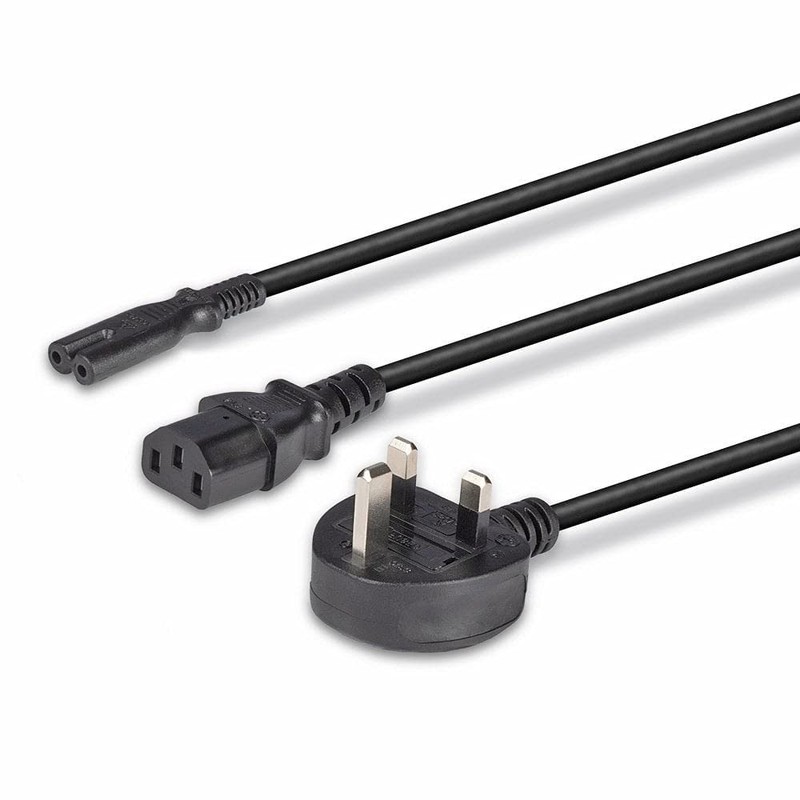 Lindy 2.5m UK Mains 3 Pin Plug to IEC C13