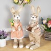 Northlight Rustic Boy Rabbit Easter Figure with Book - 16.25"