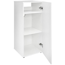 HelloReef 15 Gallon Aquarium Stand – Modern Design, Sturdy Build, Water Resistant Premium Finish, Storage Shelfs Included for Freshwater and Saltwater Tanks (White)