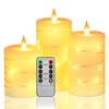 Da by Flameless Candles with String Lights, Battery Operated Candles