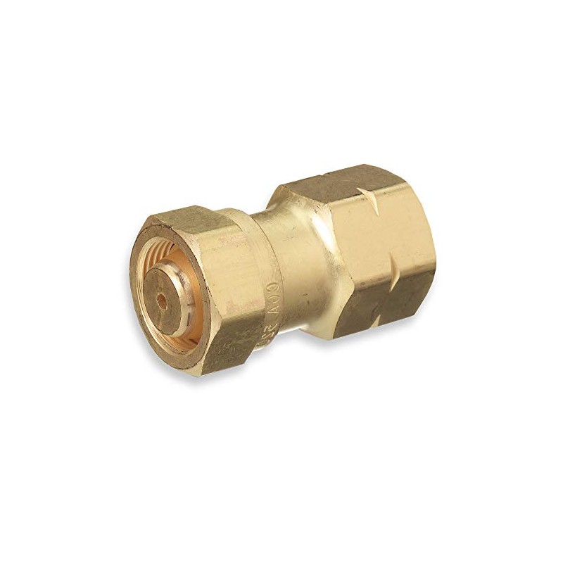 Acetylene Adaptor - CGA-520 (Size B Cylinder) to CGA-510 (P.O.L.