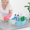 Ponpong 30.5cm Square Plastic Washing Up Bowls, Coloured Small Square