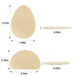 Non Slip Shoe Pads Shoe Grips on Bottom of Shoes Silica Gel Anti Slip Grips for Shoes Self-Adhesive Shoe Sole Protectors for Man Women, Noise Reduction, Easy to Use (Black Beige)
