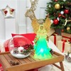 Zcargel Clear Acrylic Angel Figurine Acrylic Crystal Cherub Night Light