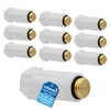 kör4u Set of 10 Construction Plugs, 3/4 Inch, White, Plastic
