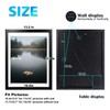 Egofine 12x16 Picture Frame Black - Solid Wood Frame With