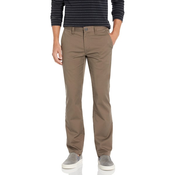 Volcom Men's Frickin Modern Fit Stretch Chino Pant, Mushroom 1,
