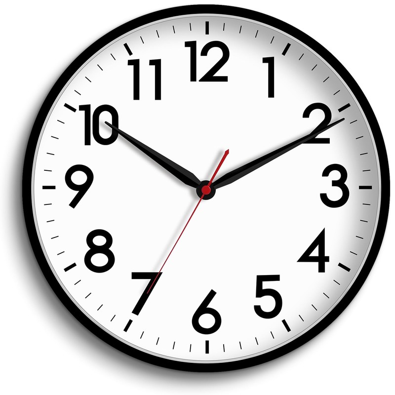 AKCISOT 16 Inch Wall Clock Large Silent Non-Ticking Wall Clocks