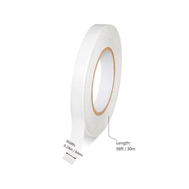 HEYSTYLE Double Sided Tape for Crafts 0.24in x 98ft (6mm x 30m) - 10 Rolls, Tear-by-Hand, for Arts, Photography, Gifts Box, Scrapbooking, Card Making, Paper Backing