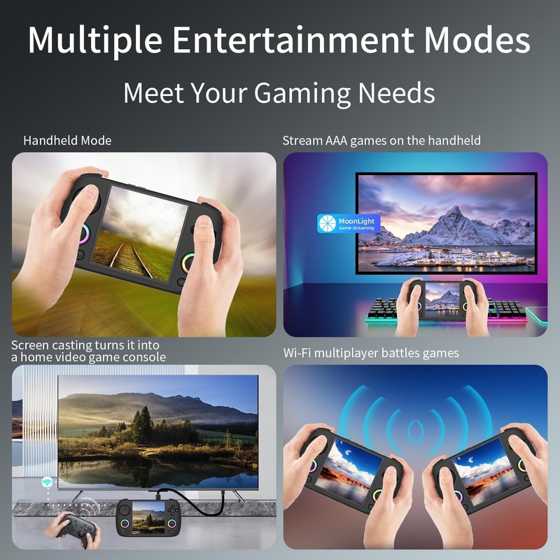 RG CubeXX Retro Handheld Game Console, 4" IPS Screen Portable