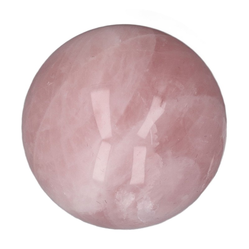 Pink Crystal Ball 2 Inch Natural Rose Quartz Sphere Ball