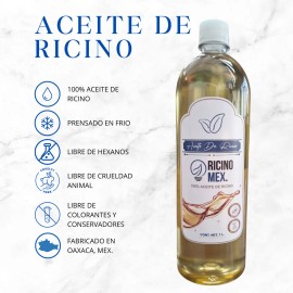 Aceite De Ricino Puro Y Organico 1 Litro