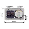 Wifi Smart Wall Outlet 2 in 1 Convenient Voice APP