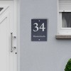 laser-diele Slate House Number - Name Plate Front Door -