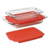 Pyrex Easy Grab 4-Piece Value Pack, includes 1-ea 3-qt Oblong,