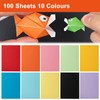 Coloured Paper A4 100 Sheets - Cardstock 180gsm with 10